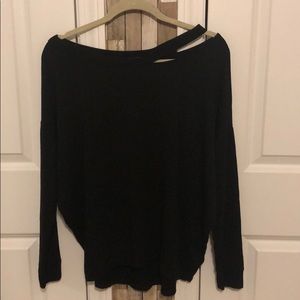 Black Slouchy Dolman Sweater